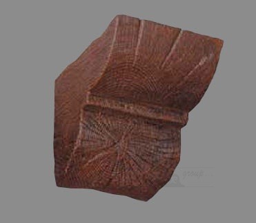 Konzole k trámům (dub tmavý) 9x6cm 19580